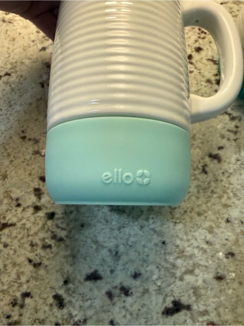 Set of 2 Ello Jane 18 oz Ceramic Travel Mugs with Slider (Mint & Teal) - Picture 5 of 10